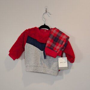 💜 2 for 30 💜 NWT Petit Lem Two-Piece Set | Christmas Plaid